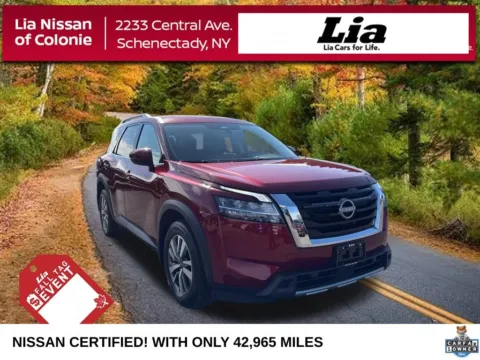 Red 2023 Nissan Pathfinder SL for sale in Schenectady, NY