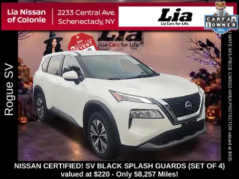 White 2023 Nissan Rogue SV for sale in Schenectady, NY