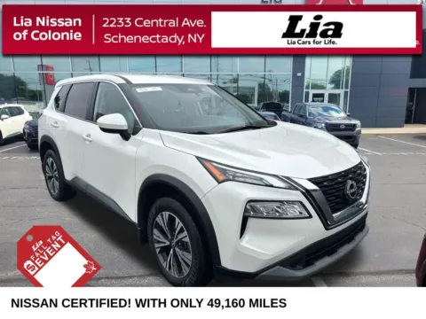 White 2023 Nissan Rogue SV for sale in Schenectady, NY