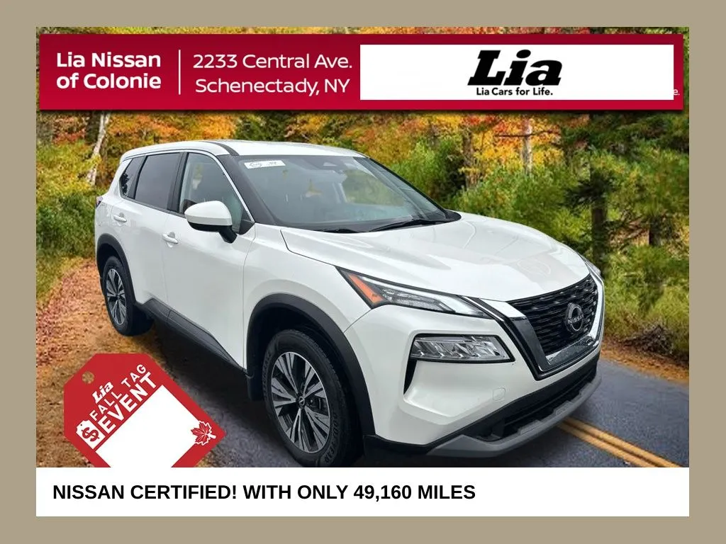 White 2023 Nissan Rogue SV for sale in Schenectady, NY