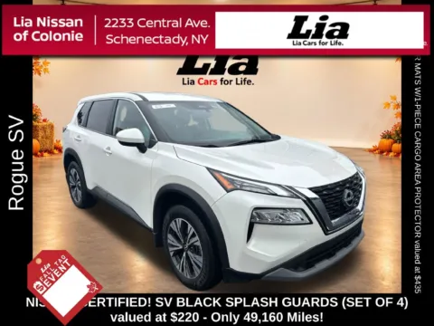 White 2023 Nissan Rogue SV for sale in Schenectady, NY