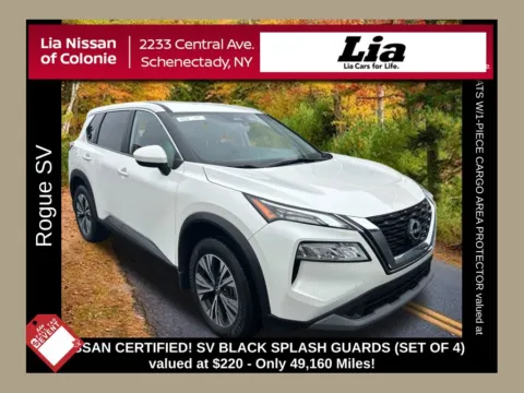 White 2023 Nissan Rogue SV for sale in Schenectady, NY