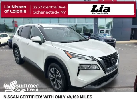 White 2023 Nissan Rogue SV for sale in Schenectady, NY