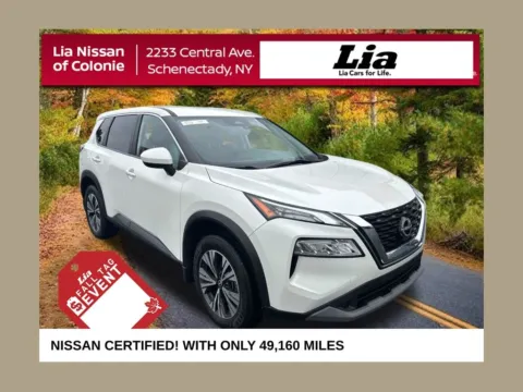 White 2023 Nissan Rogue SV for sale in Schenectady, NY