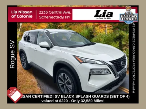 White 2023 Nissan Rogue SV for sale in Schenectady, NY