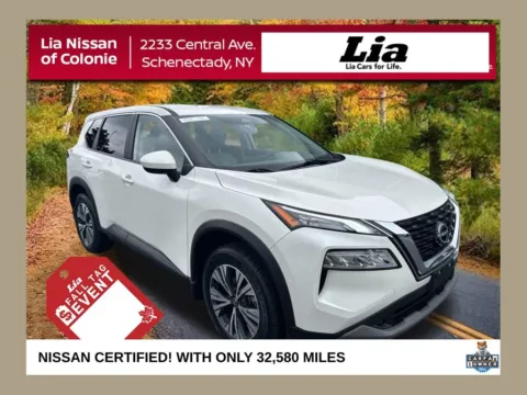 White 2023 Nissan Rogue SV for sale in Schenectady, NY