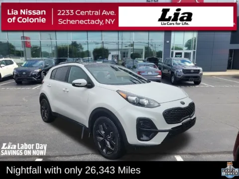 White 2022 Kia Sportage Nightfall for sale in Schenectady, NY