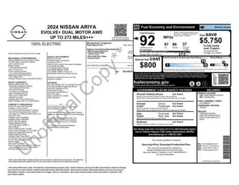 More photos of 2024 Nissan Ariya EVOLVE+ e-4ORCE at Lia Nissan of Colonie, NY