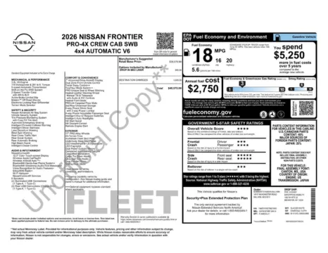More photos of 2026 Nissan Frontier PRO-4X at Lia Nissan of Colonie, NY