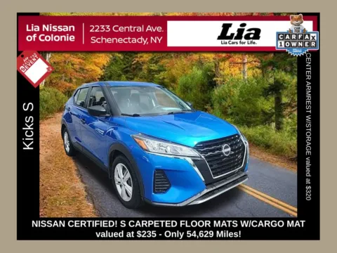 Blue 2023 Nissan Kicks S for sale in Schenectady, NY