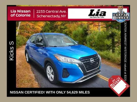 Blue 2023 Nissan Kicks S for sale in Schenectady, NY