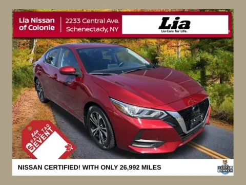 Red 2023 Nissan Sentra SV for sale in Schenectady, NY