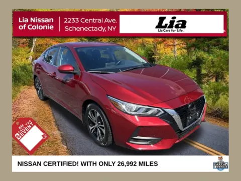 Red 2023 Nissan Sentra SV for sale in Schenectady, NY