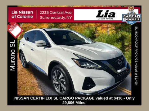White 2023 Nissan Murano SL for sale in Schenectady, NY