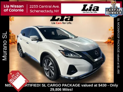 White 2023 Nissan Murano SL for sale in Schenectady, NY