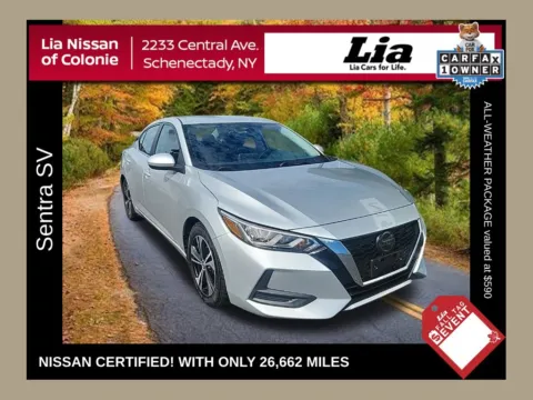 Silver 2023 Nissan Sentra SV for sale in Schenectady, NY