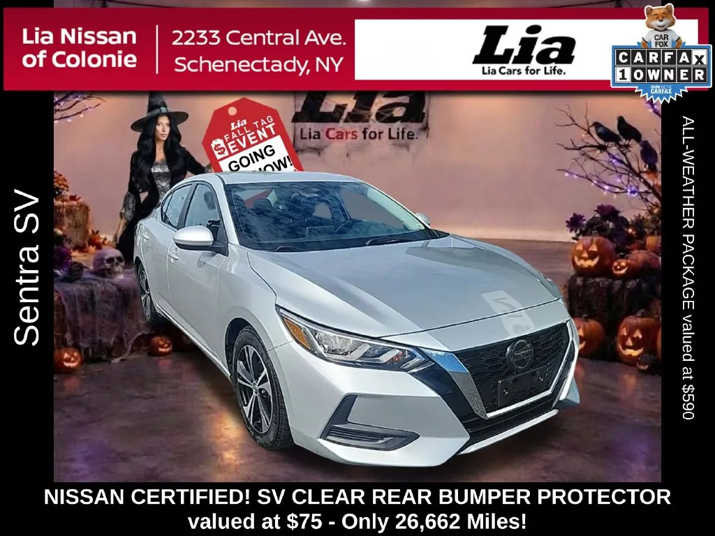 Silver 2023 Nissan Sentra SV for sale in Schenectady, NY