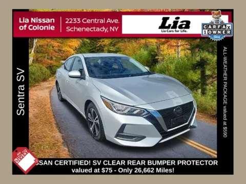 Silver 2023 Nissan Sentra SV for sale in Schenectady, NY