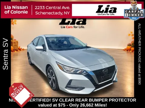 Silver 2023 Nissan Sentra SV for sale in Schenectady, NY