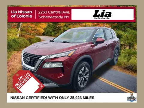 Red 2023 Nissan Rogue SV for sale in Schenectady, NY