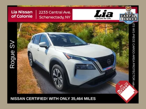 White 2023 Nissan Rogue SV for sale in Schenectady, NY