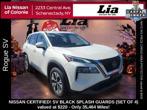 White 2023 Nissan Rogue SV for sale in Schenectady, NY