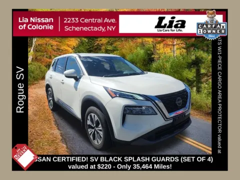 White 2023 Nissan Rogue SV for sale in Schenectady, NY