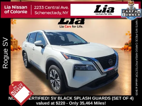 White 2023 Nissan Rogue SV for sale in Schenectady, NY