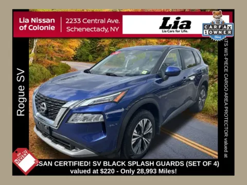 Blue 2023 Nissan Rogue SV for sale in Schenectady, NY