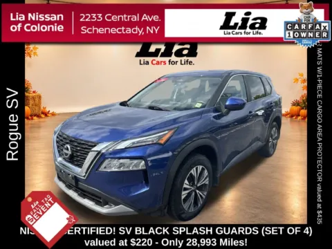 Blue 2023 Nissan Rogue SV for sale in Schenectady, NY