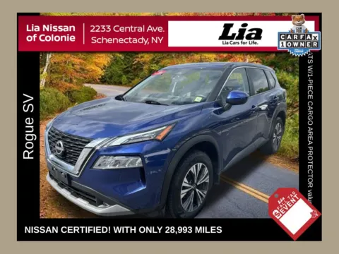 Blue 2023 Nissan Rogue SV for sale in Schenectady, NY