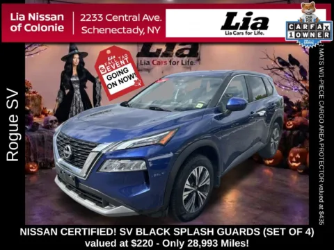Blue 2023 Nissan Rogue SV for sale in Schenectady, NY