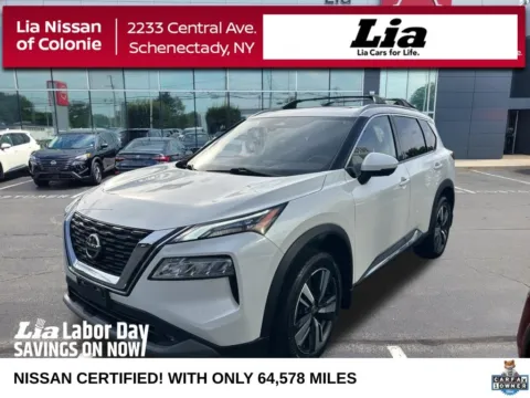 White 2021 Nissan Rogue SL for sale in Schenectady, NY