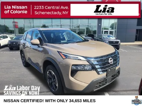 Beige 2024 Nissan Rogue SV for sale in Schenectady, NY