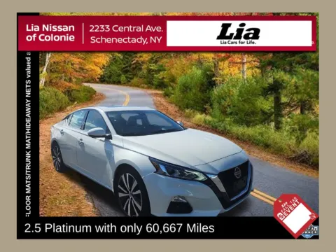 White 2019 Nissan Altima 2.5 Platinum for sale in Schenectady, NY