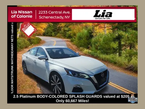 White 2019 Nissan Altima 2.5 Platinum for sale in Schenectady, NY