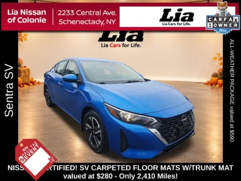 Blue 2024 Nissan Sentra SV for sale in Schenectady, NY