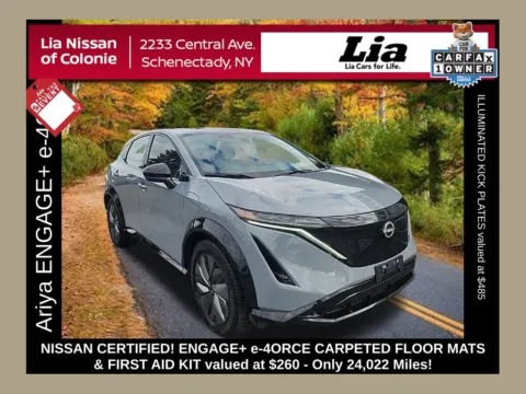 Gray 2024 Nissan Ariya ENGAGE+ e-4ORCE for sale in Schenectady, NY