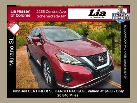 Red 2023 Nissan Murano SL for sale in Schenectady, NY