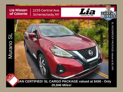 Red 2023 Nissan Murano SL for sale in Schenectady, NY