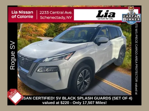 White 2023 Nissan Rogue SV for sale in Schenectady, NY