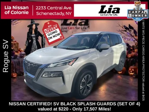 White 2023 Nissan Rogue SV for sale in Schenectady, NY
