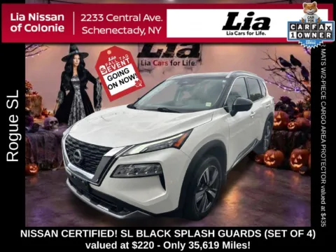 White 2023 Nissan Rogue SL for sale in Schenectady, NY