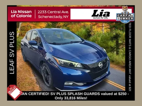 Blue 2025 Nissan Leaf SV Plus for sale in Schenectady, NY