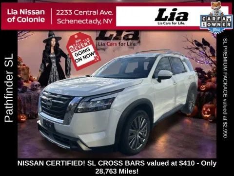 White 2024 Nissan Pathfinder SL for sale in Schenectady, NY