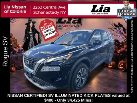 Black 2023 Nissan Rogue SV for sale in Schenectady, NY
