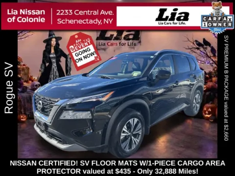 Black 2023 Nissan Rogue SV for sale in Schenectady, NY