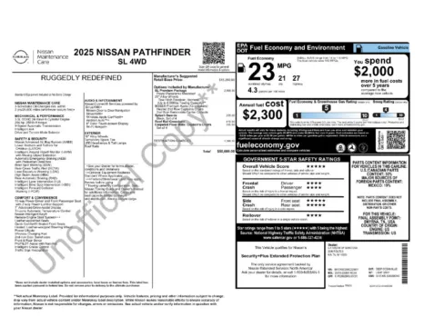More photos of 2025 Nissan Pathfinder SL at Lia Nissan of Colonie, NY