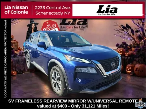 Blue 2023 Nissan Rogue SV for sale in Schenectady, NY