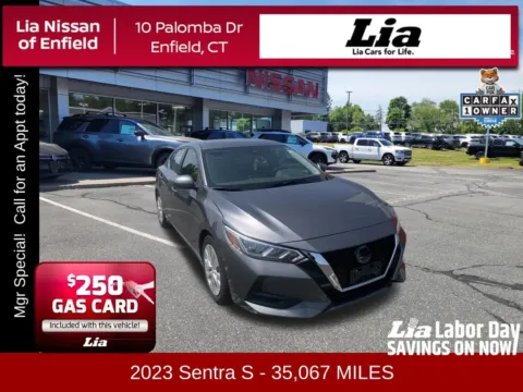 Gray 2023 Nissan Sentra S for sale in Enfield, CT